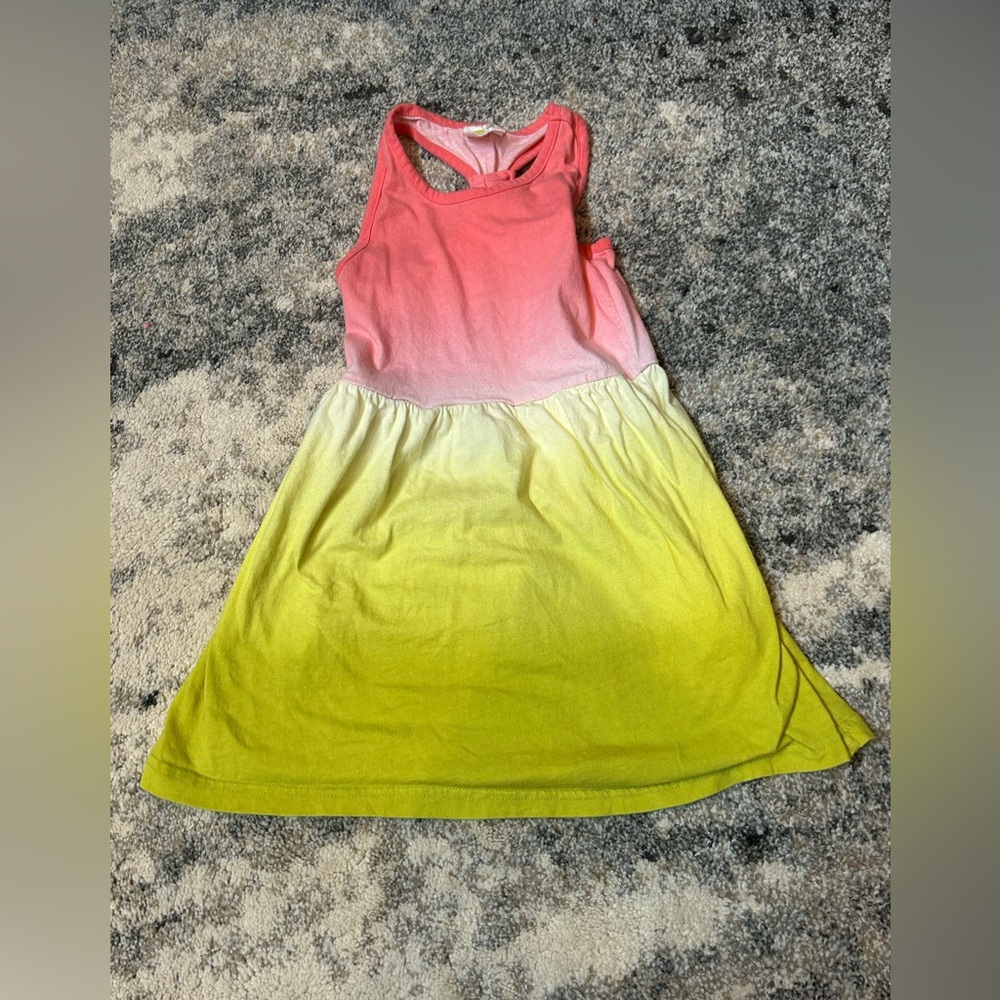 Pink and Yellow Ombre Dress size S (5-6)